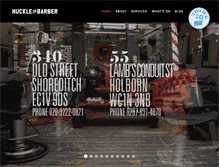 Tablet Screenshot of hucklethebarber.com